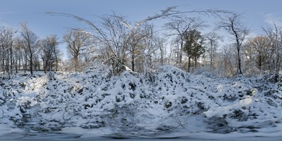 Louveciennes - chemin sous la neige