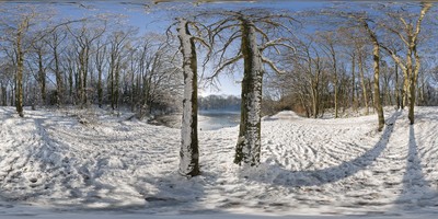 Louveciennes - étang sous la neige