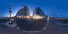 Le Baule - avenue de Gaulle et remblais de nuit