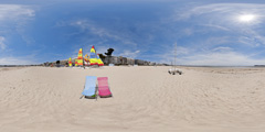 La Baule - transats sur la plage