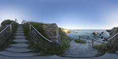 Le Pouliguen — Côté Sauvage — escalier Pierre Plate