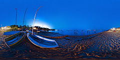 Cap Ferret — plage de l'Herbe de nuit