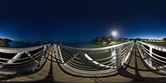 Cap Ferret — port de La Vigne de nuit