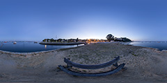 Lège Cap Ferret — port et plage de La Vigne — nuit