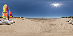 Cap Ferret — voiliers sur la plage