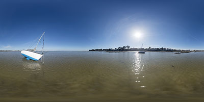 Le Pouliguen — bateau sur la baie 1