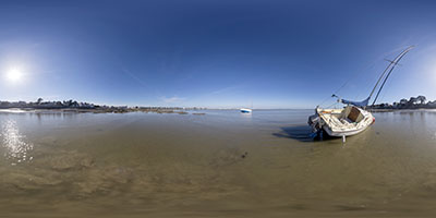 Le Pouliguen — bateau sur la baie 2