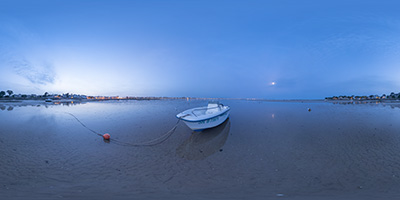 Le Pouliguen — bateau sur la baie — avril 2019