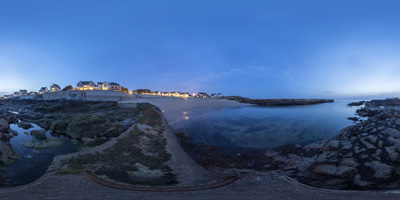 Batz-sur-Mer, plage, port et jetée Saint-Michel — avril 2019